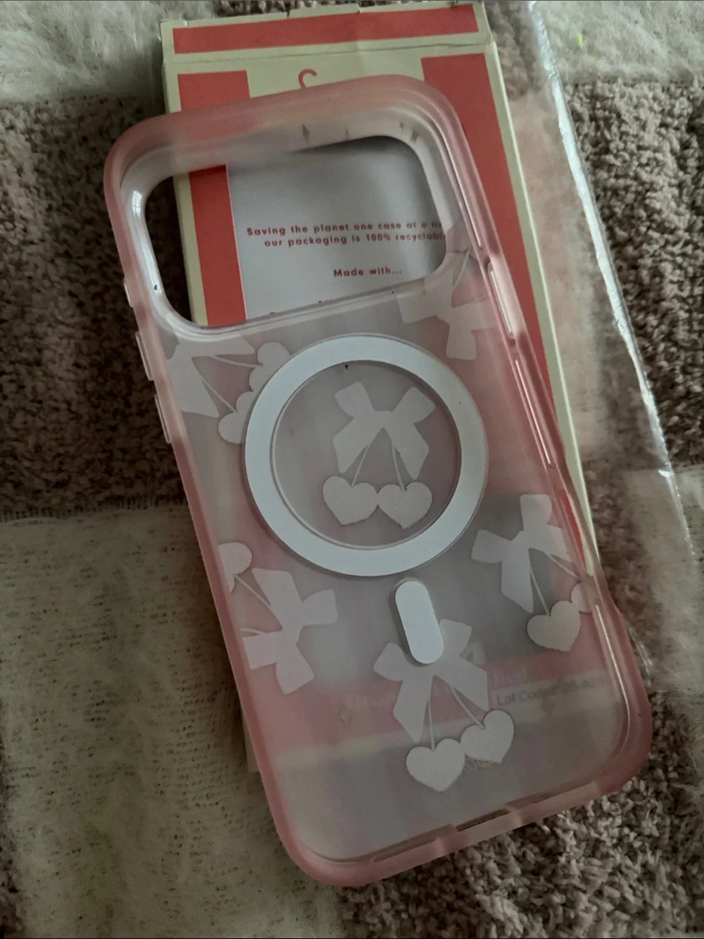 Sonix Pink Cherry Bow iPhone Case 17 pro max